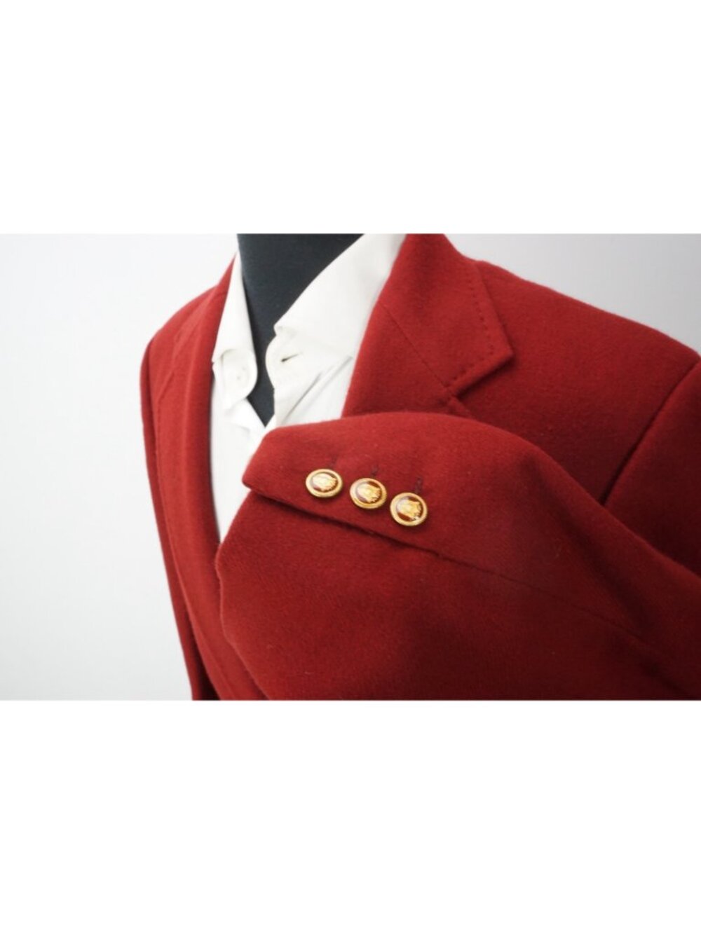 Paradise Tailors 1979 Custom Red 100% Cashmere Sport Coat Jacket Sz 38R - Picture 4 of 9